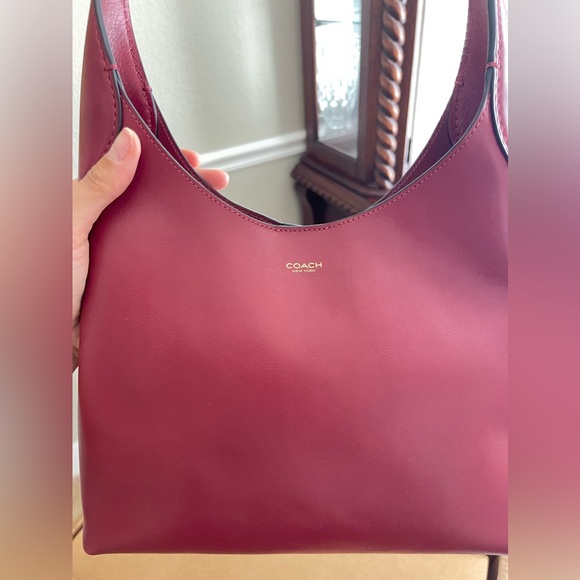 NWT Coach Brooklyn Shoulder Bag 28 Dark Ruby - Picture 3 of 10
